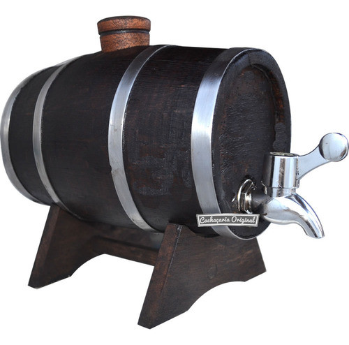 Barril Barrica Ancorote Madeira Carvalho Escuro 1l Rústico 0
