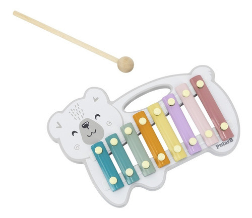 Xilofón Juego De Madera Interactivo Sonido Personaje Oso 1