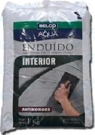 Enduido Belco Blanco En Bolsa 1kg Para Pintar Pared Interior 0
