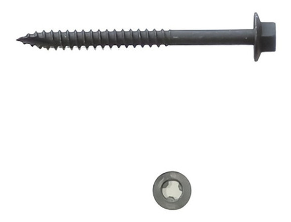 Tornillo Autoperforante Negro Techo 14x2 X300u Chapa/madera 0