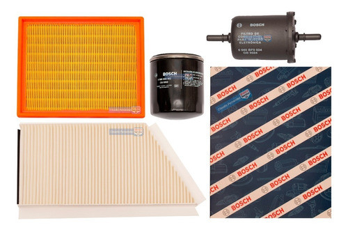 Kit De 4 Filtros Peugeot 206 1.6 8v 1999 2000 2001 2002 2003 0