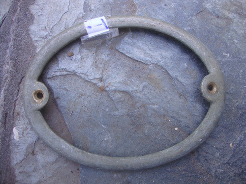 1/2-i Antiguo Marco Oval Bronce 15,4 X 11,7 X 1 - 200 Grs 0
