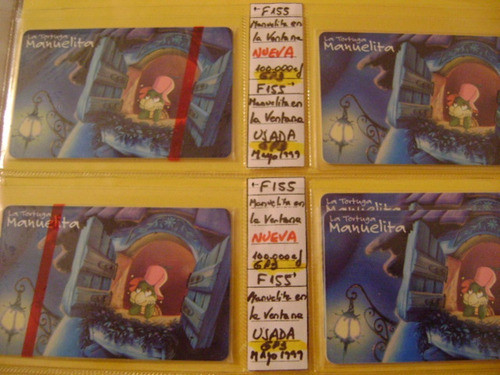 Tarjeta Telefonica Coleccion Manuelita 1 Serie F155 Gp3 C/b1 1