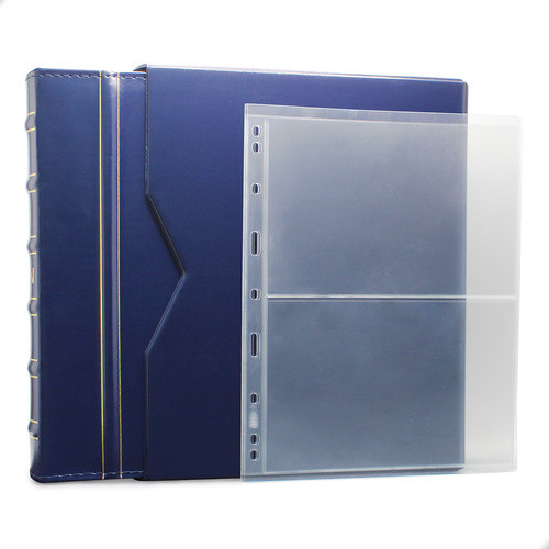 Álbum De Luxo Azul 50 Folhas Para 100 Cédulas 3bzn P 0