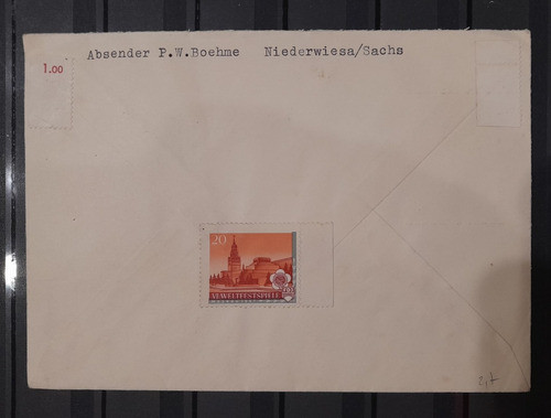 Estampillas Alemania Ddr, Espacio Sobre 1962 1