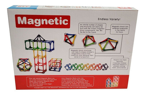 Bloques Magnéticos 110 Piezas - Vamos A Jugar 1