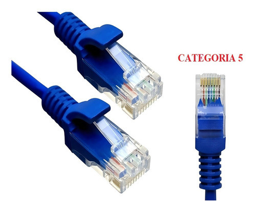 05 X Cabo De Rede Cat5 3 Metros 3m Patch Cord Rj45 Lan 1