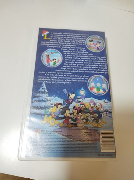 Mickey Celebra La Navidad Vhs Original Donald Goofy Lea 1