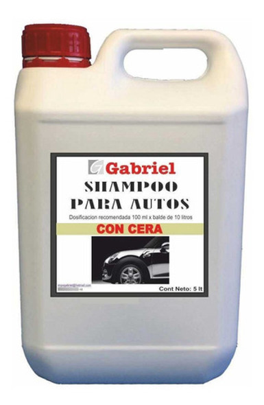Shampoo Con Cera Para Automoviles Autobrillo 5 Litros 0
