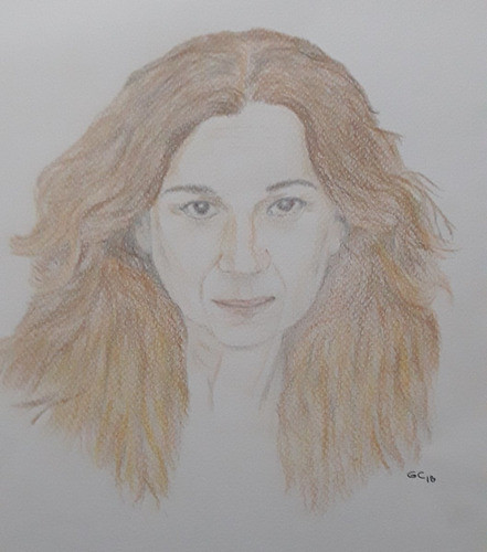 Dibujo, Retrato Color Lolita Flores 0