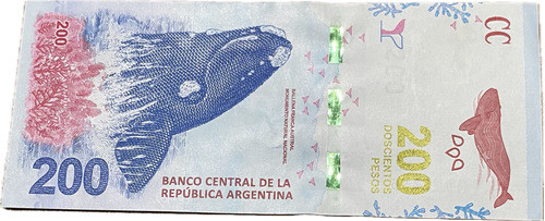 Billete De 200 Pesos Ballena 2018 0