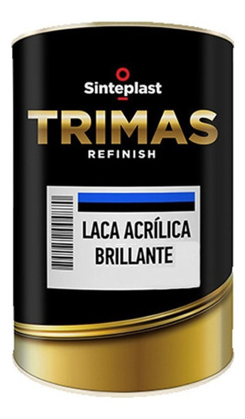 Laca Acrilica Blanco Brillante 4l Trimas Sinteplast Mm 0