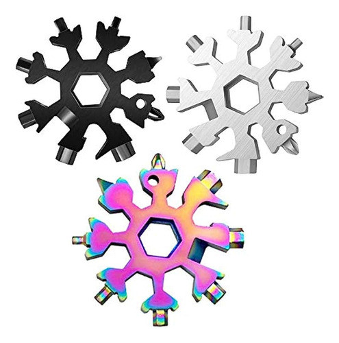 Paquete De 3 Multiherramientas Snowflake 18 En 1, Abrebotell 0