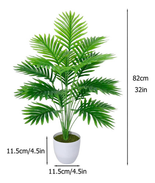 Rozwkeo Planta Artificial Palma Areca, Palmera Tropical Seda 1