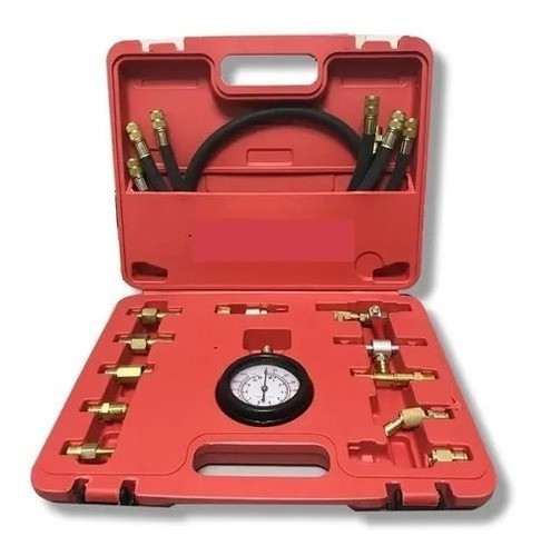 Kit Manometro Medidor Presion Nafta Combustible Con Acoples 0