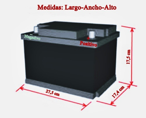 Batería Willard Ub740 12x75 Hdi Ref Autos Diesel/ Gnc/ Nafta 1