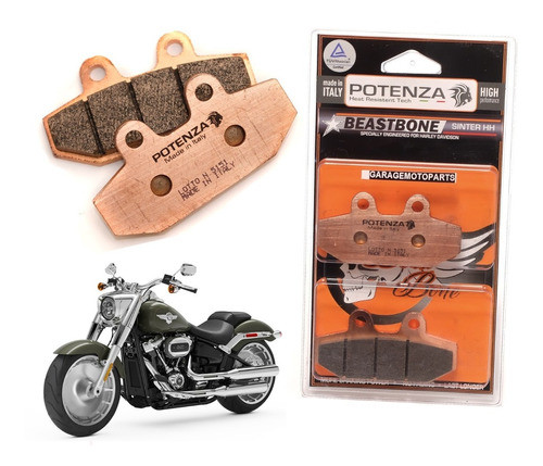 Pastilha Freio Dianteira Traseiro Potenza Fat Boy 2018-2021 1