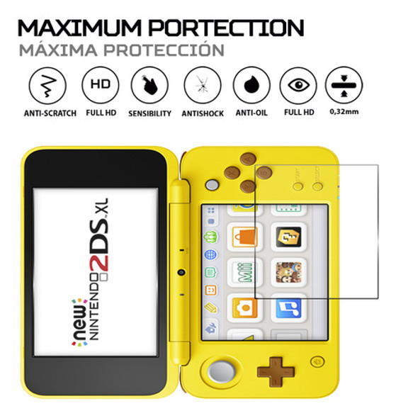 Protector Pantalla Antishock Para Nintendo 2ds Xl 1