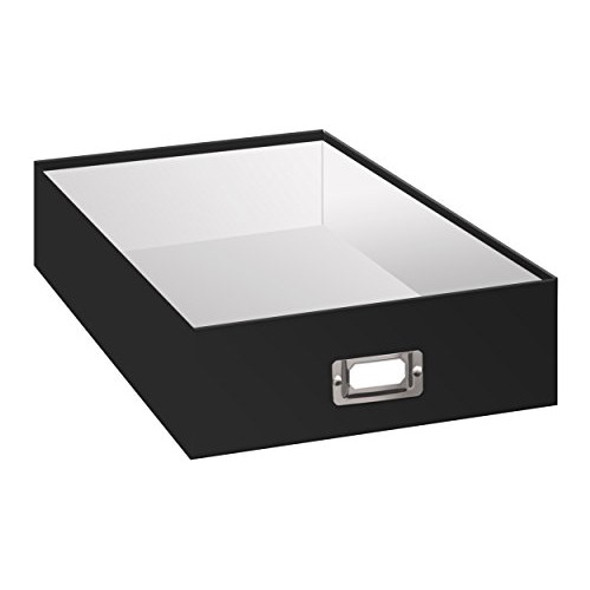 Caja De Almacenamiento, Negro, 14.75 X 13 X 3.75 Pulgadas 1