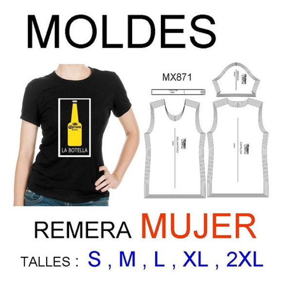 Moldes Para Remera De Mujer Impresos En Cartón De 150 Gramos 0 Moldes Para Remera De Mujer Impresos En Cartón De 150 Gramos 0
