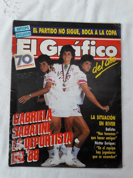 El Grafico Nº 3613 Año 1989 River - Gabriela Sabatini 0 El Grafico Nº 3613 Año 1989 River - Gabriela Sabatini 0