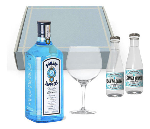 Caja Regalo Gin Bombay + Copa + 2 Tónicas A Elección 0