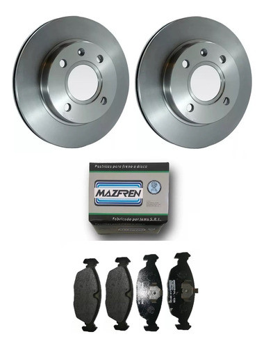 Kit Discos Y Pastillas De Freno Corsa Classic Agile Monza 0