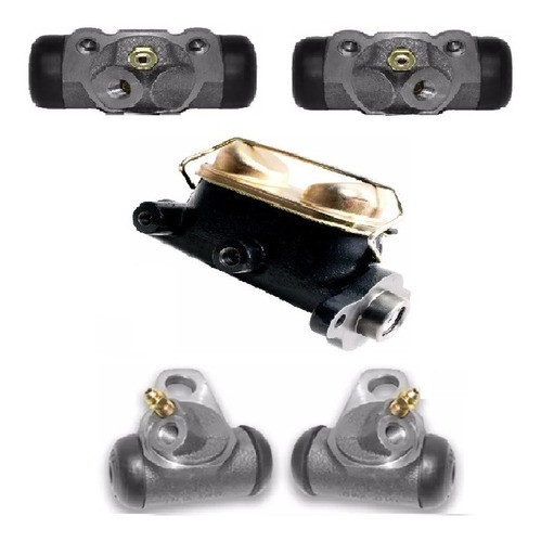 Kit 1 Bomba De Freno + 4 Cilindros Para Chevrolet C10 0