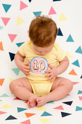 15 Adesivos Do Bebê Color Verde Coloré ® Mês A Mês 1