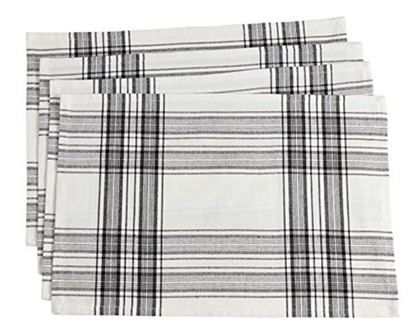 Manteles Individuales De Diseño De Cuadros Escoceses Saro L 0