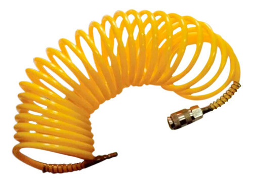 Caño Manguera Espiralada Aire Duca 15 Mts 1/4 Acople Rápid 0