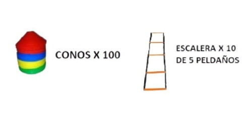 Combo Entrenamiento Coordinacion Conos Escaleras Fitness Gym 1