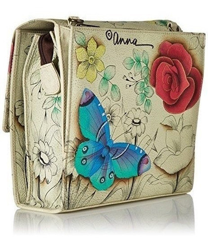 Anuschka Anna Hand Painted Leather Mujeres Flap Crossbody Or 1