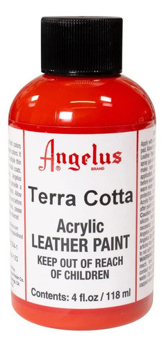 Pintura Acrilica Para Cuero Angelus Rojo Terracota 118ml 0