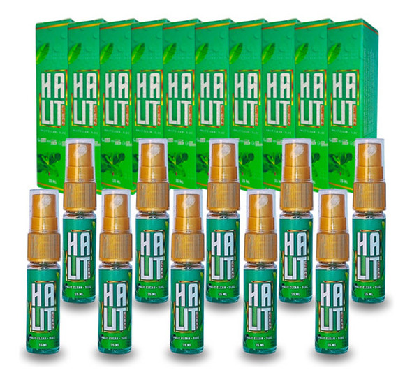 Kit 10 Spray Aromatizante Bucal Revenda Atacado Halit Clean 0