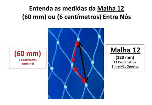 Rede Pesca Pronta Malha 12 Fio0,40 1,92alt 100 Mts Tucunaré 1