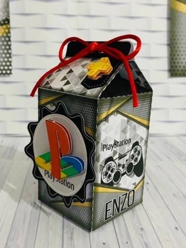 25 Cajitas Milk Box En 3d De Playstation 0