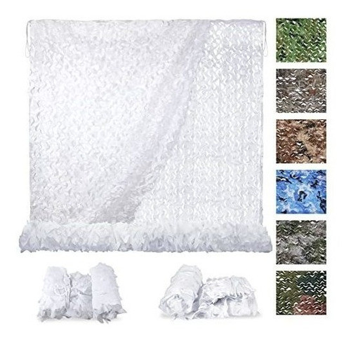 Red De Camuflaje Para Caza Deco Sombra 3x3m Blanco 0