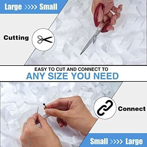 Red De Camuflaje Para Caza Deco Sombra 3x3m Blanco 1