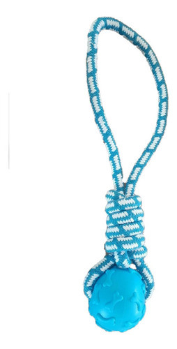 Brinquedo Mordedor C/ Bola Vinil E Corda P/ Pet Cachorro 1