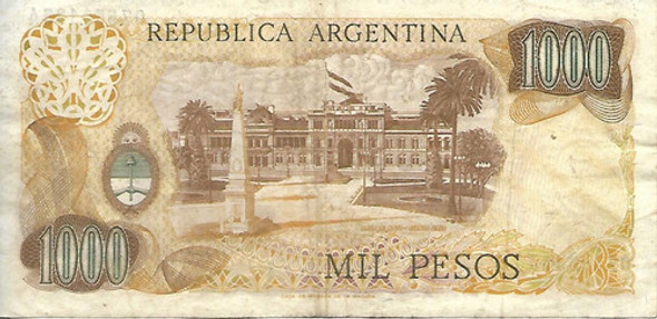 Bottero 2436b $ 1000 Pesos Ley 18188 Serie A F.2 Mb+ Palermo 1