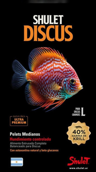 Alimento Shulet Discus Pellets Hundimiento 250g Acuario 0