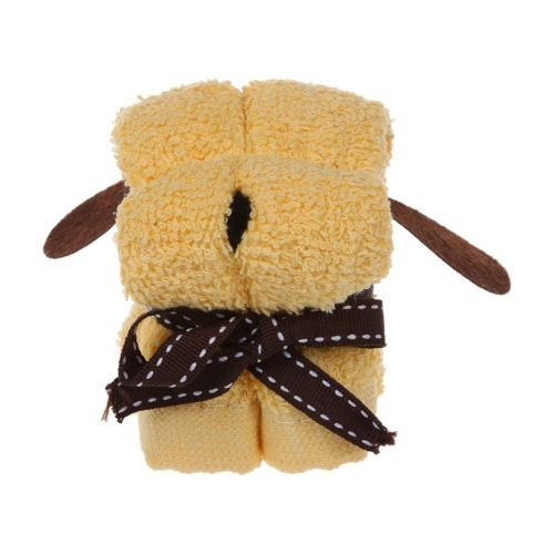 Mini Perro Amarillo En Forma De Toalla De Cara De Dibujos An 0