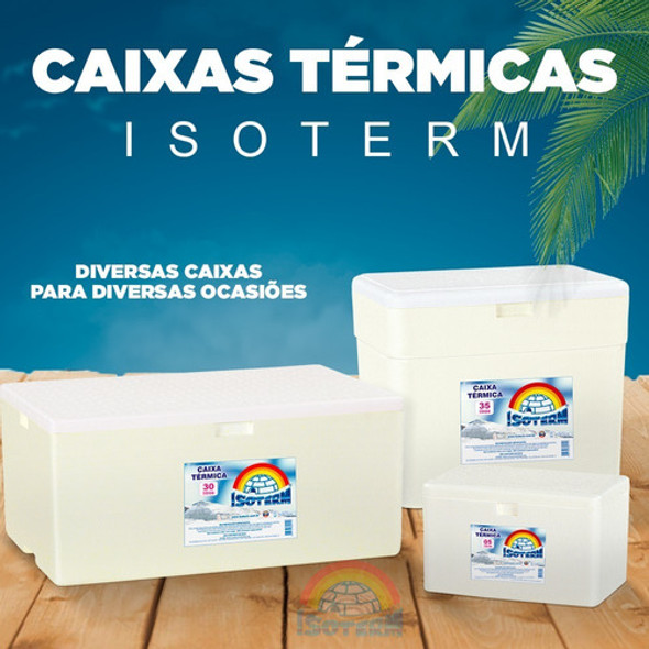 Caixa De Isopor Grande Grossa 165 Litros Isoterm C/ Dreno 1 Caixa De Isopor Grande Grossa 165 Litros Isoterm C/ Dreno 1