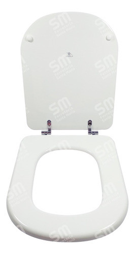 Asiento Inodoro Mad Laqueada Hje. Cromo Vogue Plus Deca Bca 0