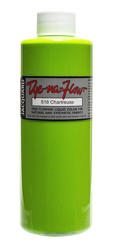 Jacquard Dye-na-flow Fabric Color - Chartreuse, Botella 8 Oz 0