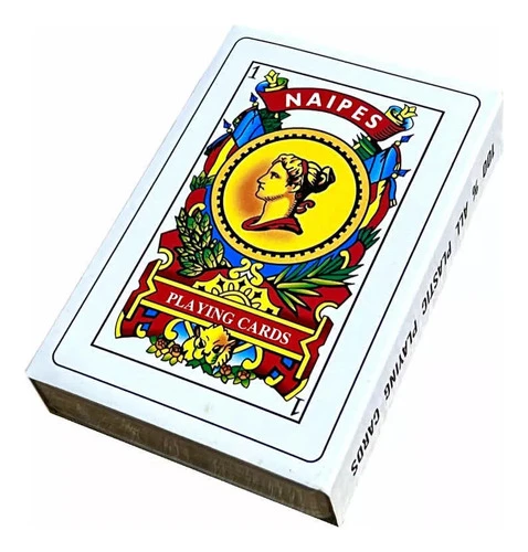 Juego De Naipes Estilo Español 50 Cartas En Estuche Cristal 0