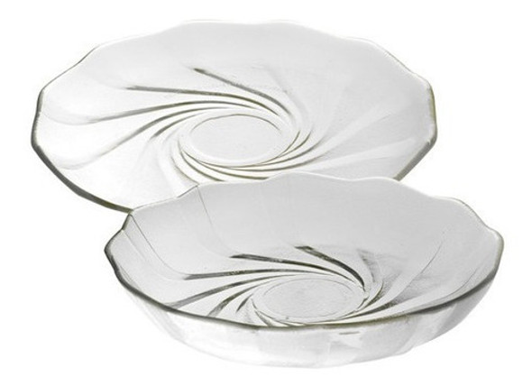 Set X 24 Platos Playo Hondo Cosmos Vidrio Transparente Durax 0 Set X 24 Platos Playo Hondo Cosmos Vidrio Transparente Durax 0