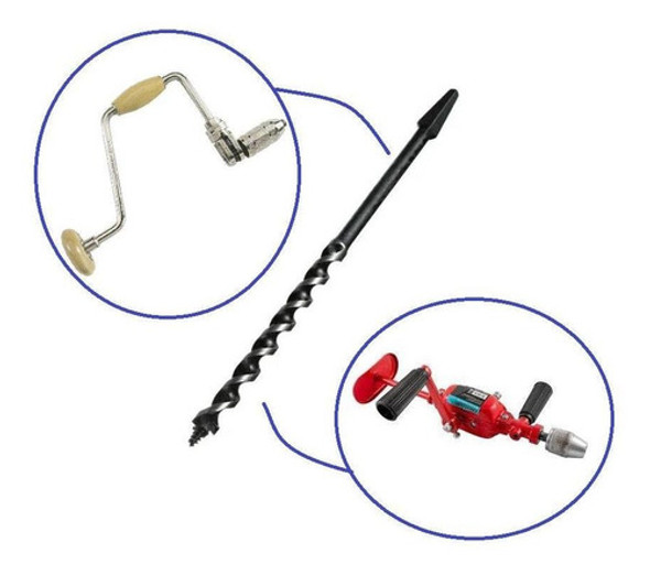 Broca Ferro P/arco De Pua Manual 5/16x8 Pol. Rocast 401,0002 0