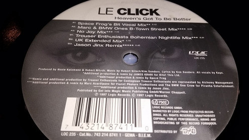Le Click Heavens Got To Be Better Vinilo Maxi Germany 1997 0